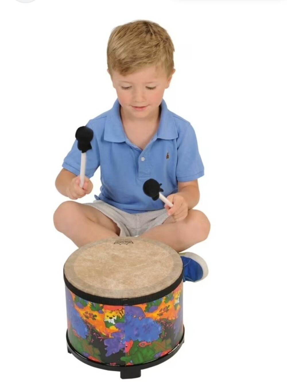 REMO CHILDREN'S FLOOR TOM DRUM RAIN FOREST GRAPHIC